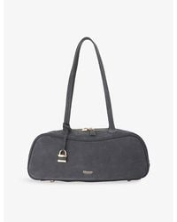 Dune - Day Medium Suede Bowler Shoulder Bag - Lyst