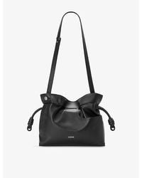 Loewe - Flamenco Panta Medium Leather Clutch Bag - Lyst