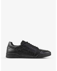 Sandro - Logo-embossed Leather Low-top Trainers - Lyst