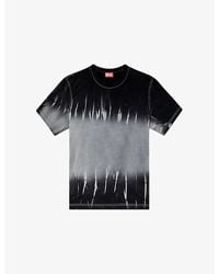 DIESEL - T-Adjust-R21 Crewneck Cotton-Jersey T-Shirt - Lyst