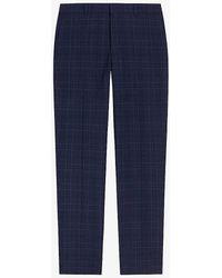 Ted Baker - Check Regular-fit Straight-leg Stretch Wool-blend Trousers - Lyst