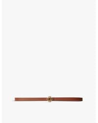 Maje - Logo-Buckle Leather Belt - Lyst