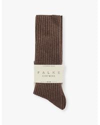 FALKE - Cosy Wool Ribbed Knit Socks - Lyst