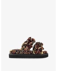 KG by Kurt Geiger - Sunshine Flat Woven Sandals - Lyst