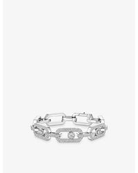 Messika - So Move Xl Pave 18Ct- And 3.28Ct Diamond Bracelet - Lyst
