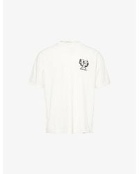 Represent - Crest Text-Print Cotton T-Shirt - Lyst