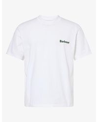 Barbour - Bowery Oversized Logo-Print Cotton T-Shirt - Lyst