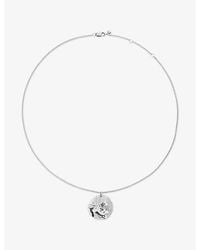Monica Vinader - Leo Zodiac Sterling- Pendant Necklace - Lyst