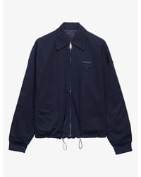 Prada - Reversible Cotton-Jersey Blouson Jacket - Lyst