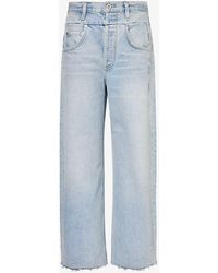 Citizens of Humanity - Bisou Cropped Wide-leg Recycled-denim Jeans - Lyst