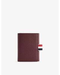 Thom Browne - Trifold Grained-Leather Wallet - Lyst