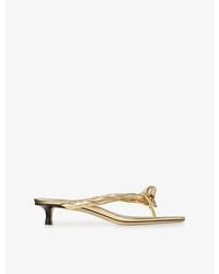 Jimmy Choo - Liss 35 Leather Heeled Sandals - Lyst