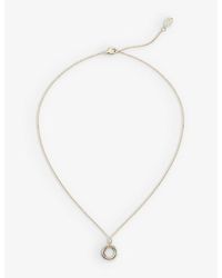 Cartier - Trinity 18Ct, Rose, - And 0.05Ct Brilliant-Cut Diamond Pendant Necklace - Lyst