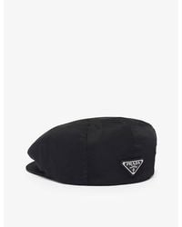 Prada - Triangle-Plaque Re-Nylon Beret Hat - Lyst