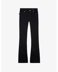 Zadig & Voltaire - Eclipse Flared-Leg Mid-Rise Stretch Cotton Jeans - Lyst