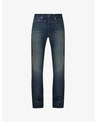 Tom Ford - Brand-patch Belt-lop Slim-fit Straight-leg Selvedge Denim Jeans - Lyst