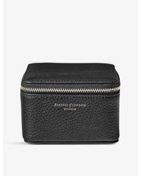 Aspinal of London - Logo-print Grained-leather Watch And Ring Box - Lyst