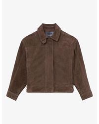 Reiss - Cooper Relaxed-Fit Suede Jacket - Lyst