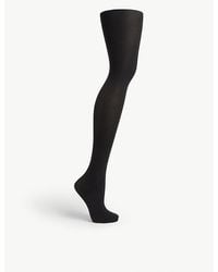 Wolford - Women's Black Velvet De Luxe 50 Nylon-blend Tights - Lyst