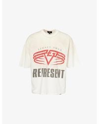Represent - Legacy Tour Graphic-Print Reversible Cotton Blend T-Shirt - Lyst