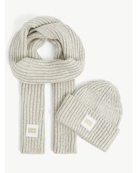 UGG Three-piece Cashmere Beanie, Scarf 