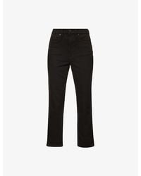 GOOD AMERICAN - Good Curve Straight-Leg Mid-Rise Stretch-Denim Jeans - Lyst