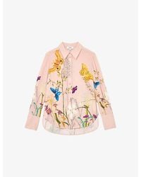 Reiss - X Nybg Veida Floral-Print Woven Shirt - Lyst