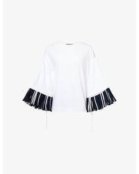 Jacquemus - Le Cabana Fringed Cotton T-Shirt - Lyst