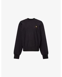 Carhartt - American Script Logo-Embroidered Cotton-Blend Sweatshirt - Lyst