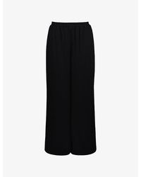House Of Cb - Alexa Wide-Leg Woven Trousers - Lyst