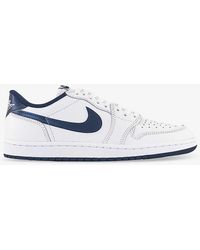 Nike - White Vy White Air 1 Low Panelled Leather Low-top Trainers - Lyst