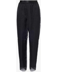 Undercover - Wide-leg High-rise Woven Trousers - Lyst