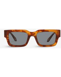 Giorgio Armani - Ar8184u Rectangular-frame Tortoiseshell Acetate Sunglasses - Lyst