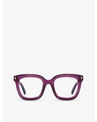 Tom Ford - Tr001663 Ft5880-b Square-frame Acetate Glasses - Lyst