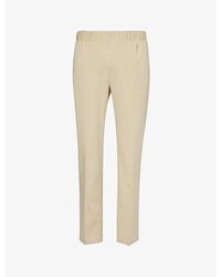 PAIGE - Snider Tapered-leg Stretch-woven Trousers - Lyst