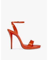 Christian Louboutin - Miss Z 120 Patent-Leather Sandals - Lyst