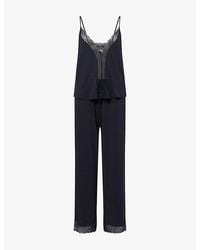 Eberjey - Lara Lace-Trim Stretch-Jersey Pyjamas - Lyst