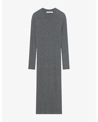 IRO - Liette Ribbed-knit Cashmere Maxi Dress - Lyst