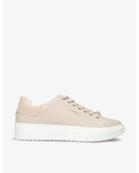 Carvela Kurt Geiger - Dream 2 Logo-Badge Faux-Leather Low-Top Trainers - Lyst