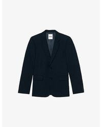 Sandro - Single-Breasted Wool Blazer - Lyst