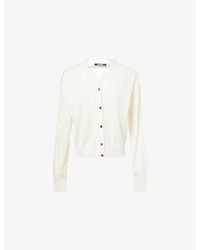 Jacquemus - Le Brode Logo-Embroidered Knitted Wool Cardigan - Lyst