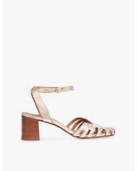 LK Bennett - Aspen Leather Heeled Sandals - Lyst