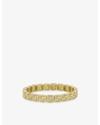 Lisa Gozlan - The Zodiac Cancer 18Ct-Plated Brass And Cubic Zirconia Bracelet - Lyst