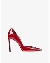 Jimmy Choo - Brigitte 100 Patent Leather Heels - Lyst