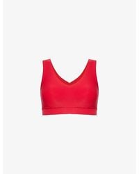 Chantelle - Soft V-Neck Stretch-Woven Bralette - Lyst
