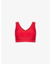 Chantelle - Soft V-Neck Stretch-Woven Bralette - Lyst