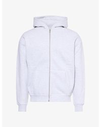 Arne - Relaxed Zip-Through Cotton-Jersey Hoody - Lyst