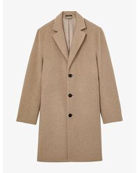 Reiss - Knight Single-Breasted Wool-Blend Coat - Lyst