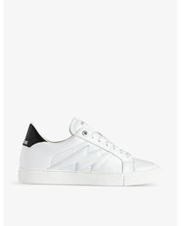 Zadig & Voltaire - La Flash Leather Low-top Trainers - Lyst