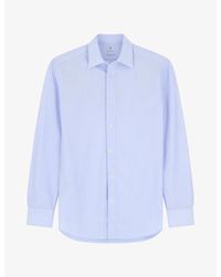 BOGGI - Striped Regular-Fit Cotton-Jersey Shirt - Lyst